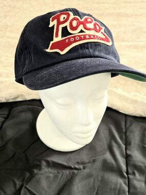 Ralph Lauren Navy Baseball Cap with Cream Accents